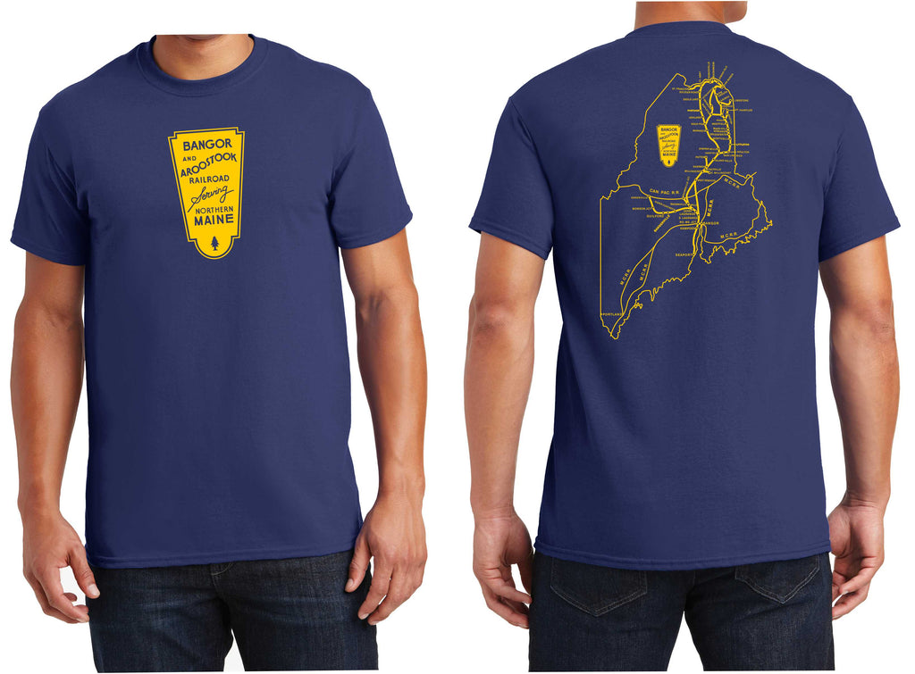 Bangor & Aroostook Railroad Map Shirt