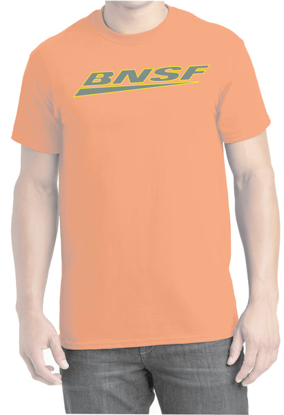 T-shirt Gildan BNSF Logo Chemin De Fer - Taille S à 5XL - Coton Lourd - Neuf Sans étiquettes - Expédié Des USA