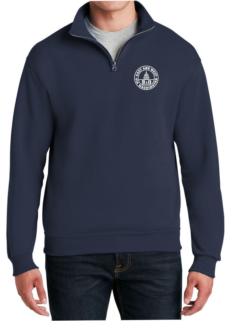 Baltimore and Ohio Logo Embroidered Cadet Collar Sweatshirt