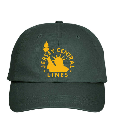 Central of New Jersey Railroad Forest Green Embroidered Cap