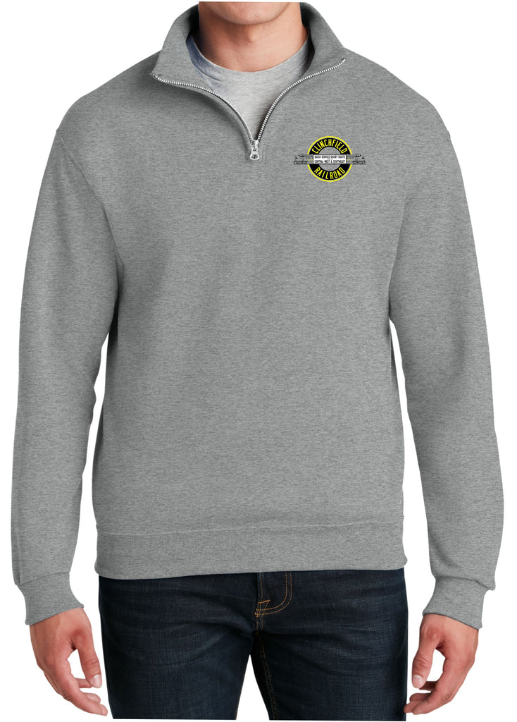 Clinchfield Logo Embroidered Cadet Collar Sweatshirt