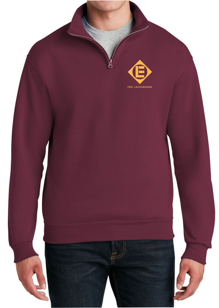 Erie Lackawanna Logo Embroidered Cadet Collar Sweatshirt