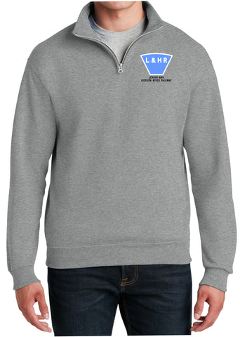 Lehigh and Hudson River Logo Embroidered Cadet Collar Sweatshirt