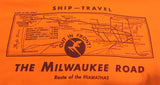 Milwaukee Road - Out in Front - Route Map Shirt
