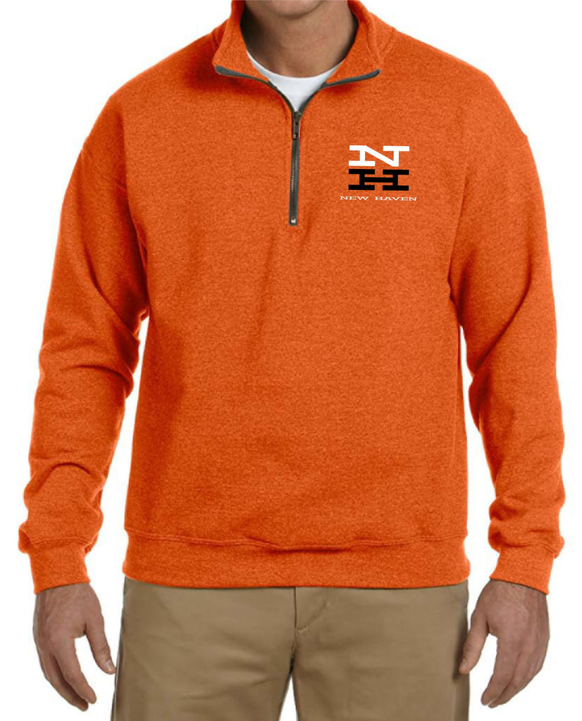 New Haven " McGinnis" Logo Embroidered Cadet Collar Sweatshirt