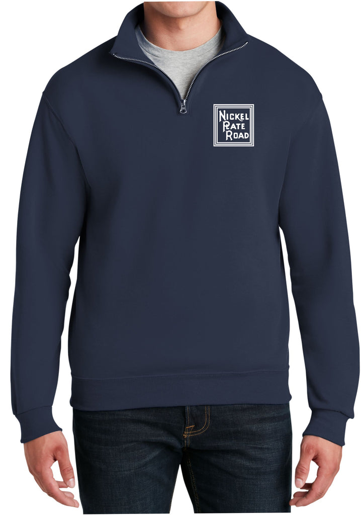 Nickle Plate Road Logo  Embroidered Cadet Collar Sweatshirt