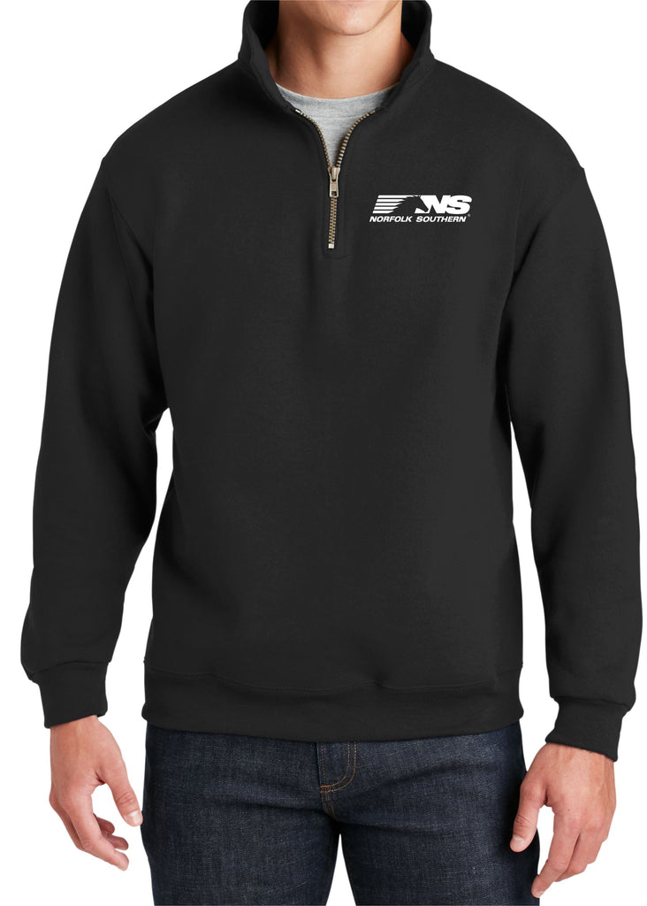 Norfolk Southern Logo Embroidered Cadet Collar Sweatshirt