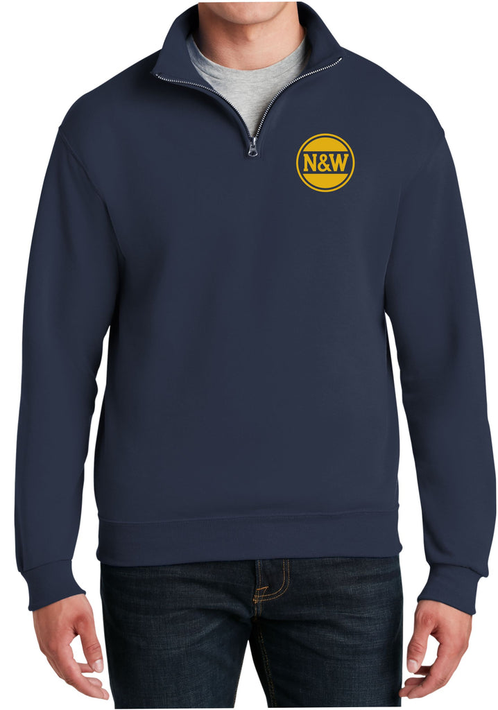NW Hamburger Logo  Embroidered Cadet Collar Sweatshirt