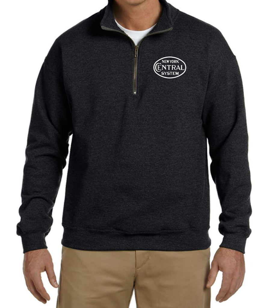 New York Central Oval Logo Embroidered Cadet Collar Sweatshirt