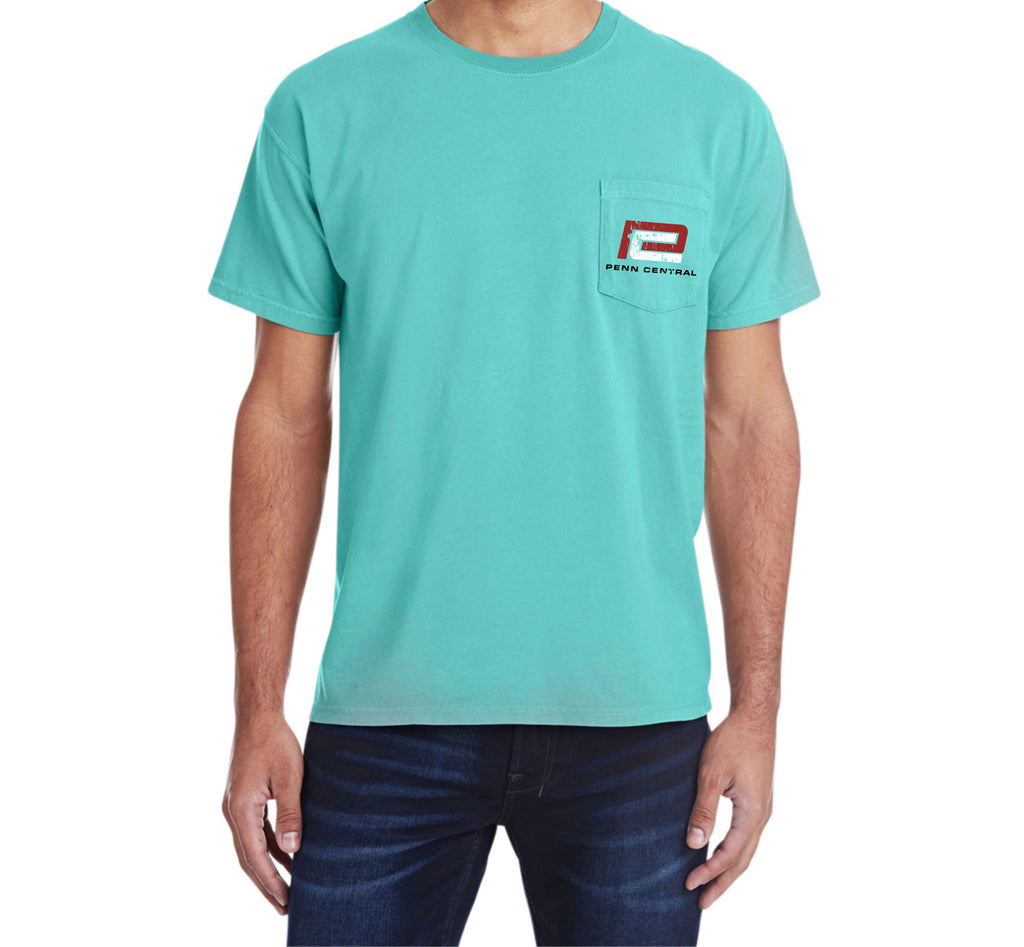 Penn Central Railroad Pocket Tee Faded Glory Shirt