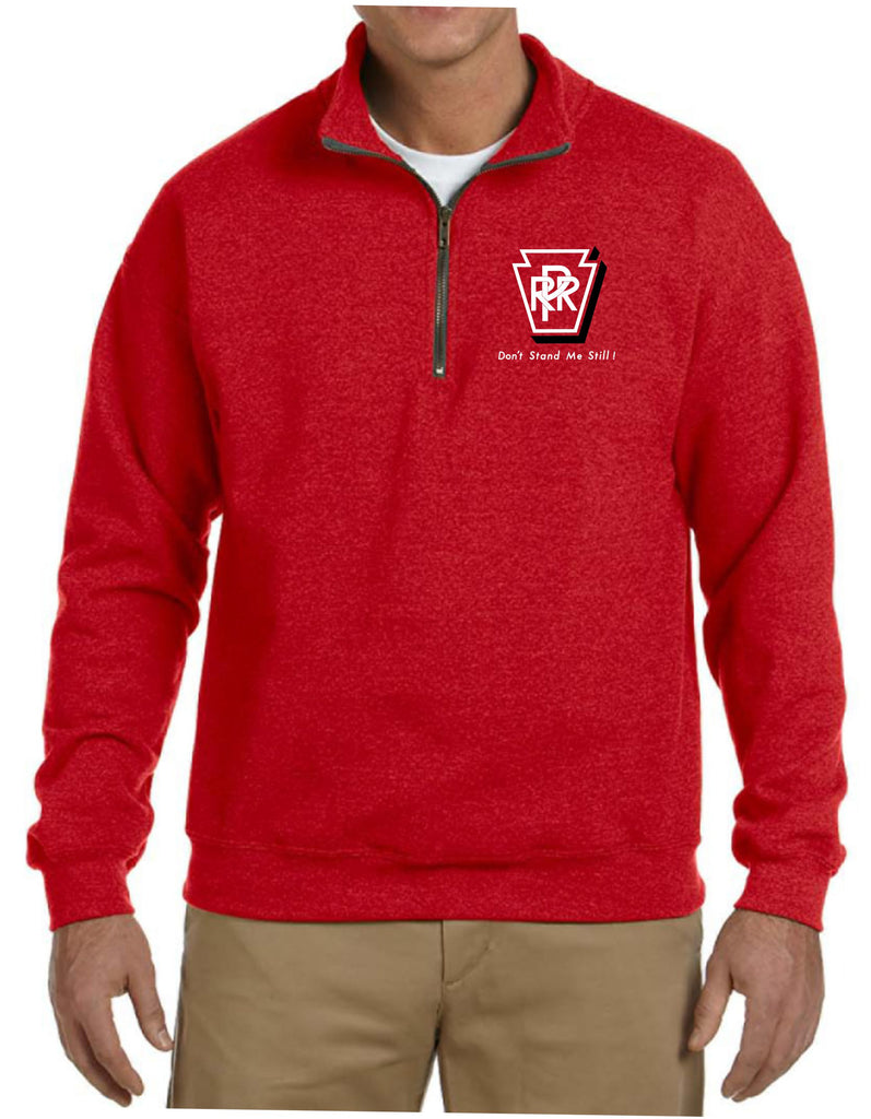 Pennsylvania Railroad "Don't Stand Me Still" Embroidered Cadet Collar Sweatshirt