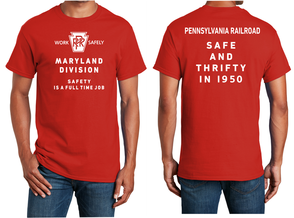 Pennsylvania Railroad "Work Safe" Logo Shirt
