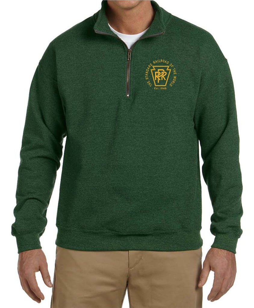 Pennsylvania Railroad  Est. 1846  Embroidered Cadet Collar Sweatshirt