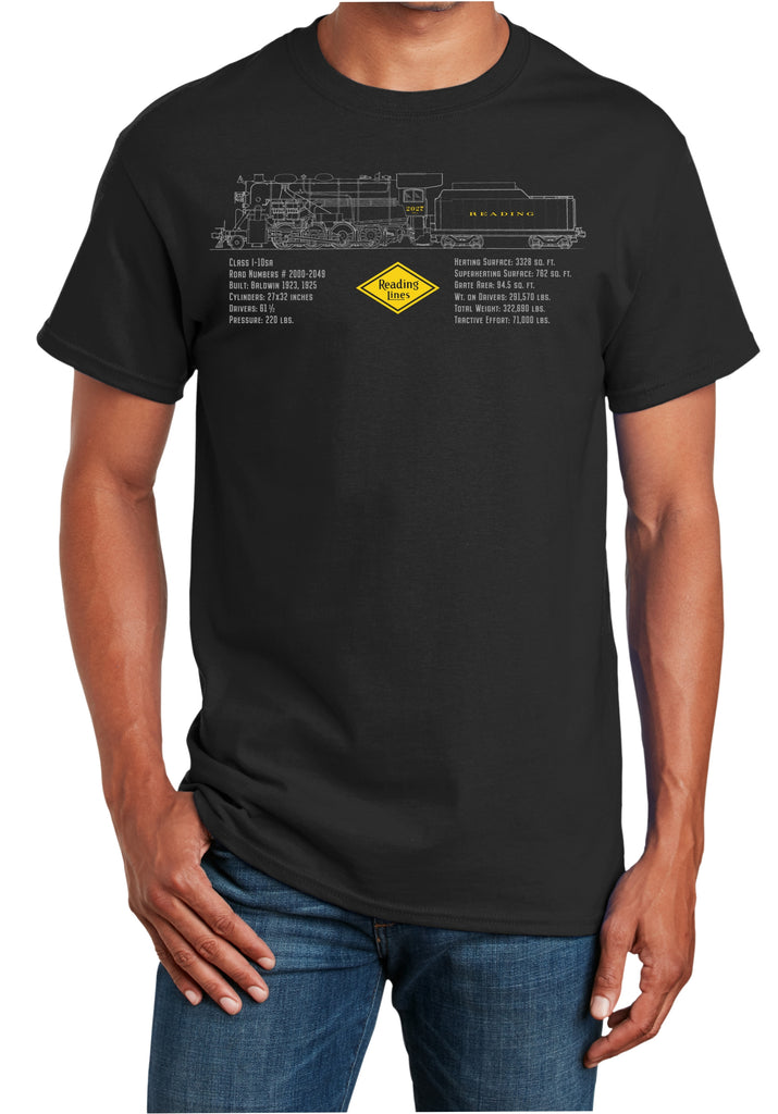 Reading I-10sa Consolidation Locomotive Shirt