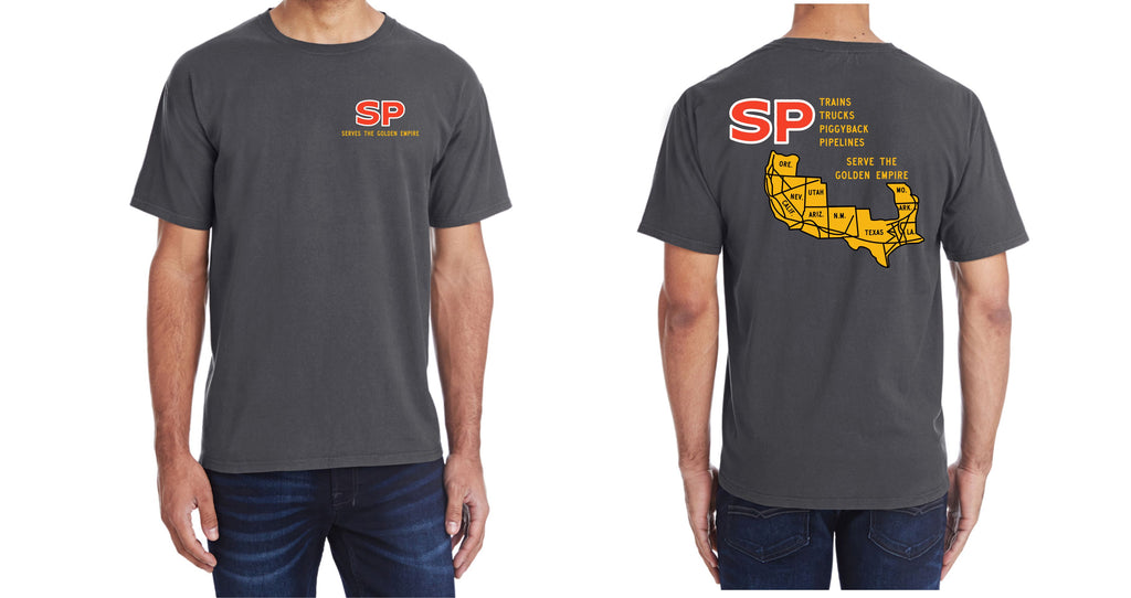Southern Pacific Golden Empire Map Faded Glory Shirt