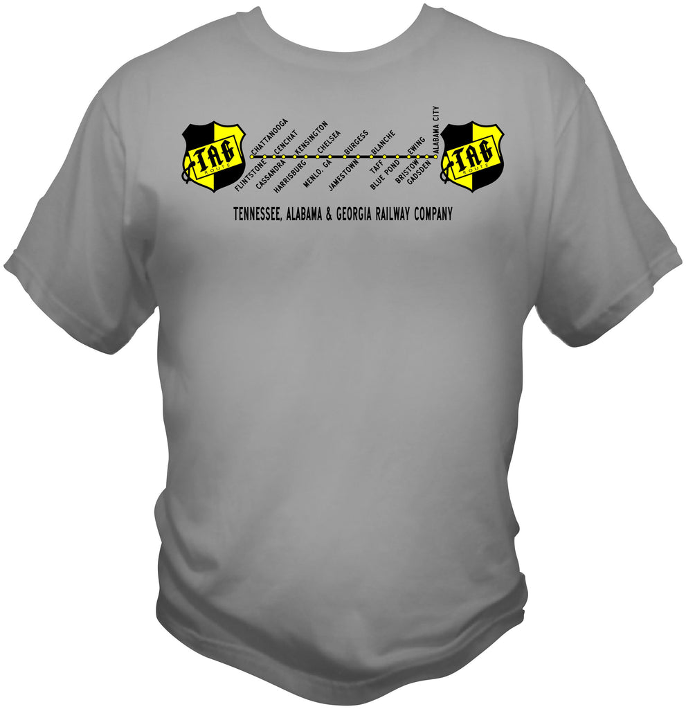 Tennessee, Alabama and Georgia (TAG) Route Map Shirt