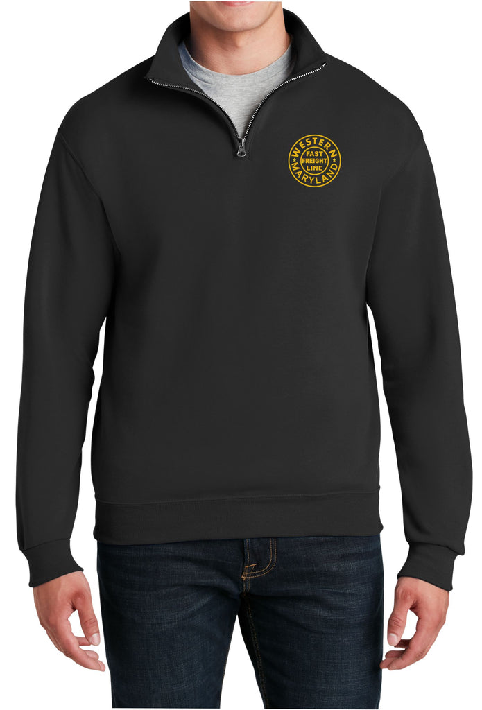 Western Maryland Circle Logo Embroidered Cadet Collar Sweatshirt