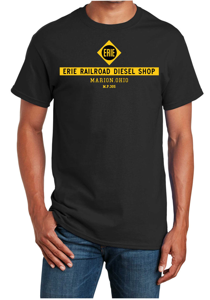 Erie Railroad Diesel Shop Marion Ohio Logo Shirt