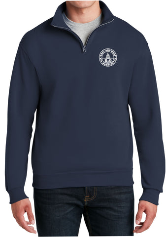 Baltimore and Ohio Logo  Embroidered Cadet Collar Sweatshirt