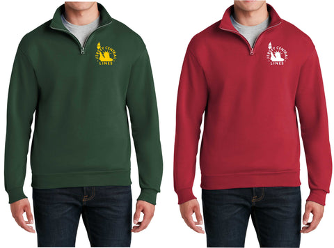 Central of New Jersey Logo Embroidered Cadet Collar Sweatshirt