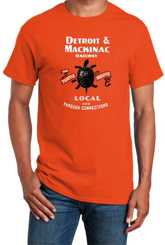 Detroit & Mackinac Railroad "The Route of the Turtle" Logo Shirt
