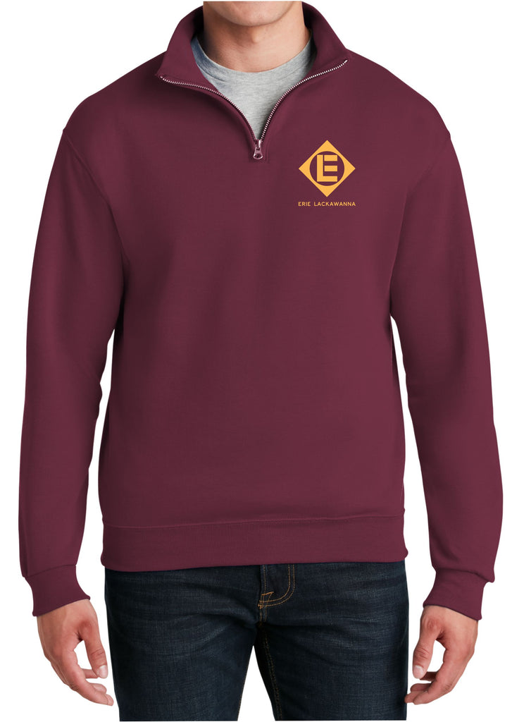 Erie Lackawanna Logo  Embroidered Cadet Collar Sweatshirt