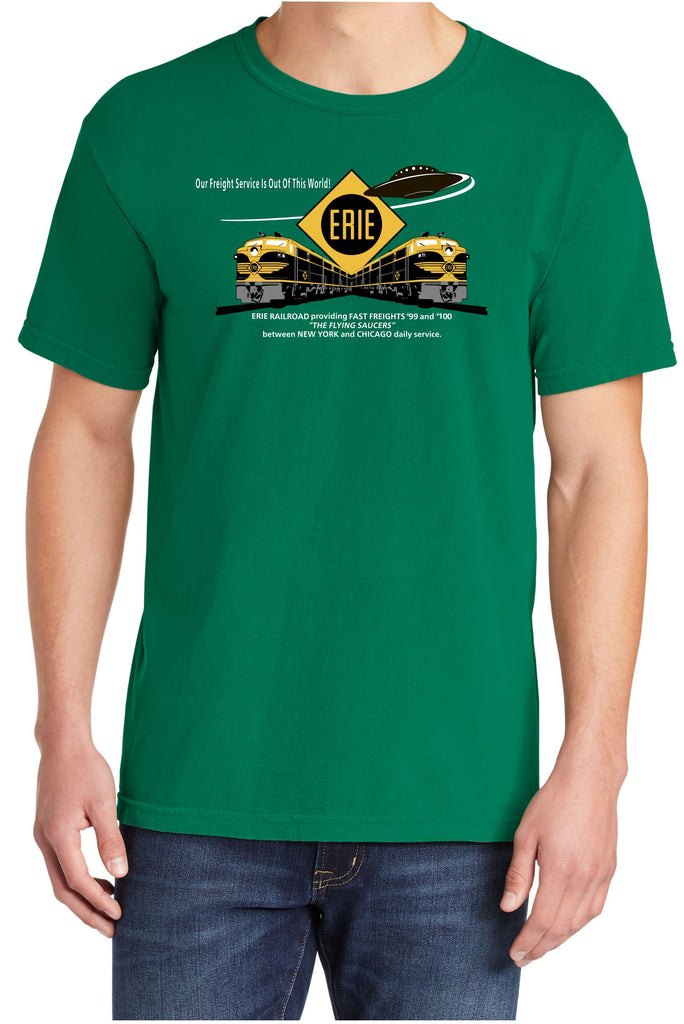 Erie Railroad "Flying Saucer" Fast Freight Faded Glory Shirt