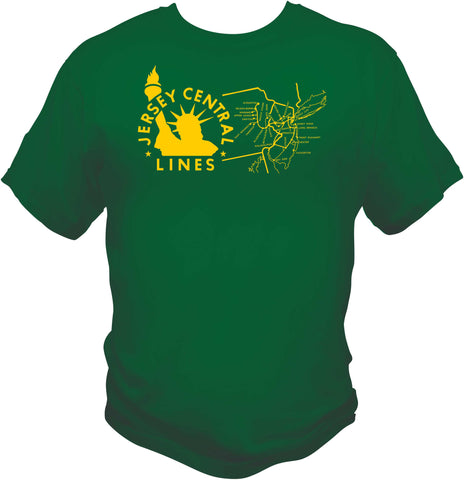 Jersey Central Lines with Route Map Shirt