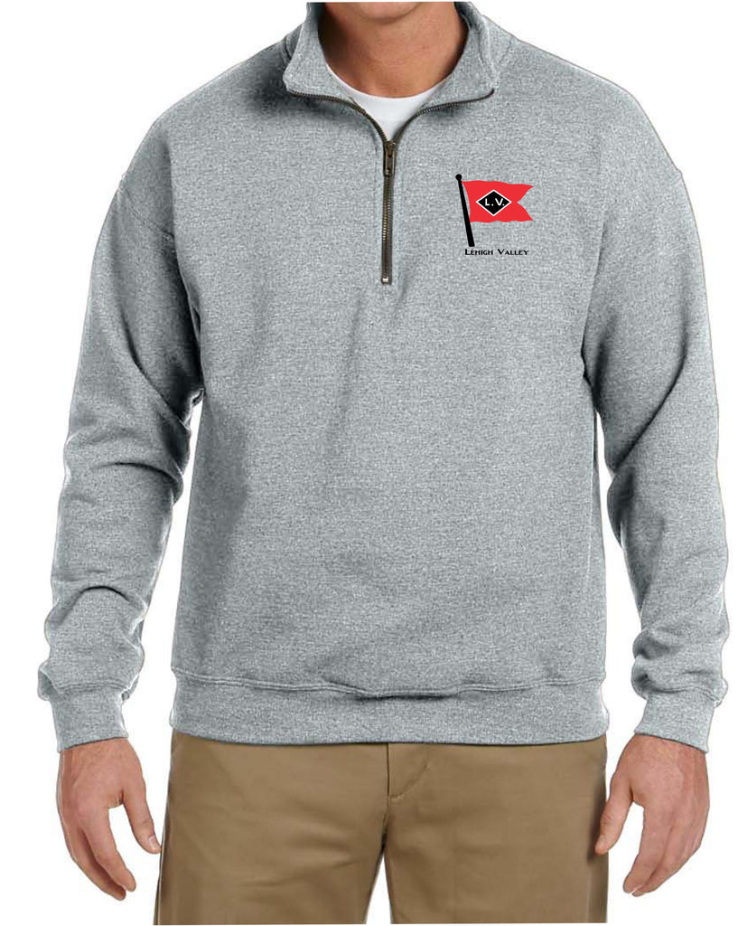 Lehigh Valley Logo Embroidered Cadet Collar Sweatshirt