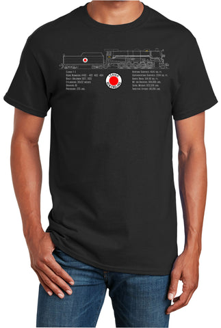 Lehigh & New England F-1 Decapod Locomotive Shirt