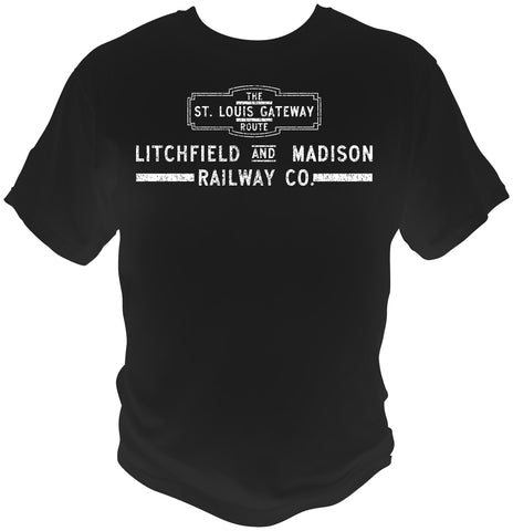 Litchfield and Madison Railroad Company Logo Faded Glory Shirt