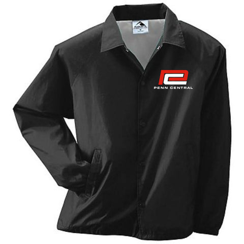 Penn Central Red "P" Logo Coach's Jacket Embroidered