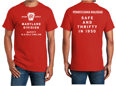 Pennsylvania Railroad "Work Safe" Logo Shirt