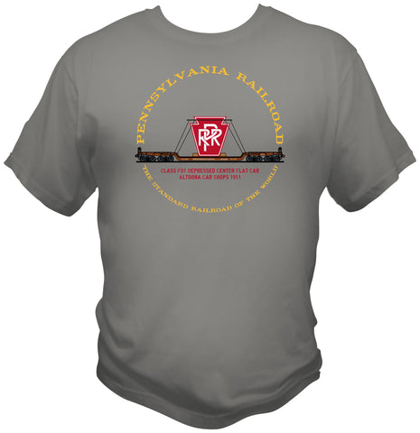 Pennsylvania Railroad (PRR) FD1 Flat Car Faded Glory Shirt
