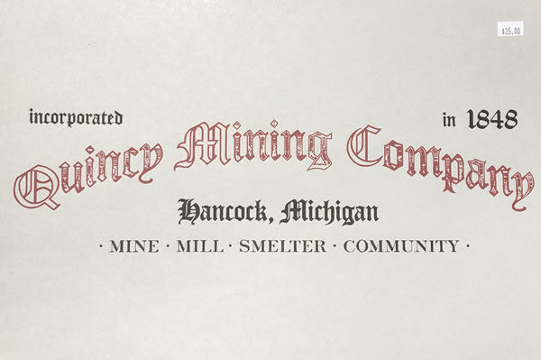 Quincy Mining Company Book