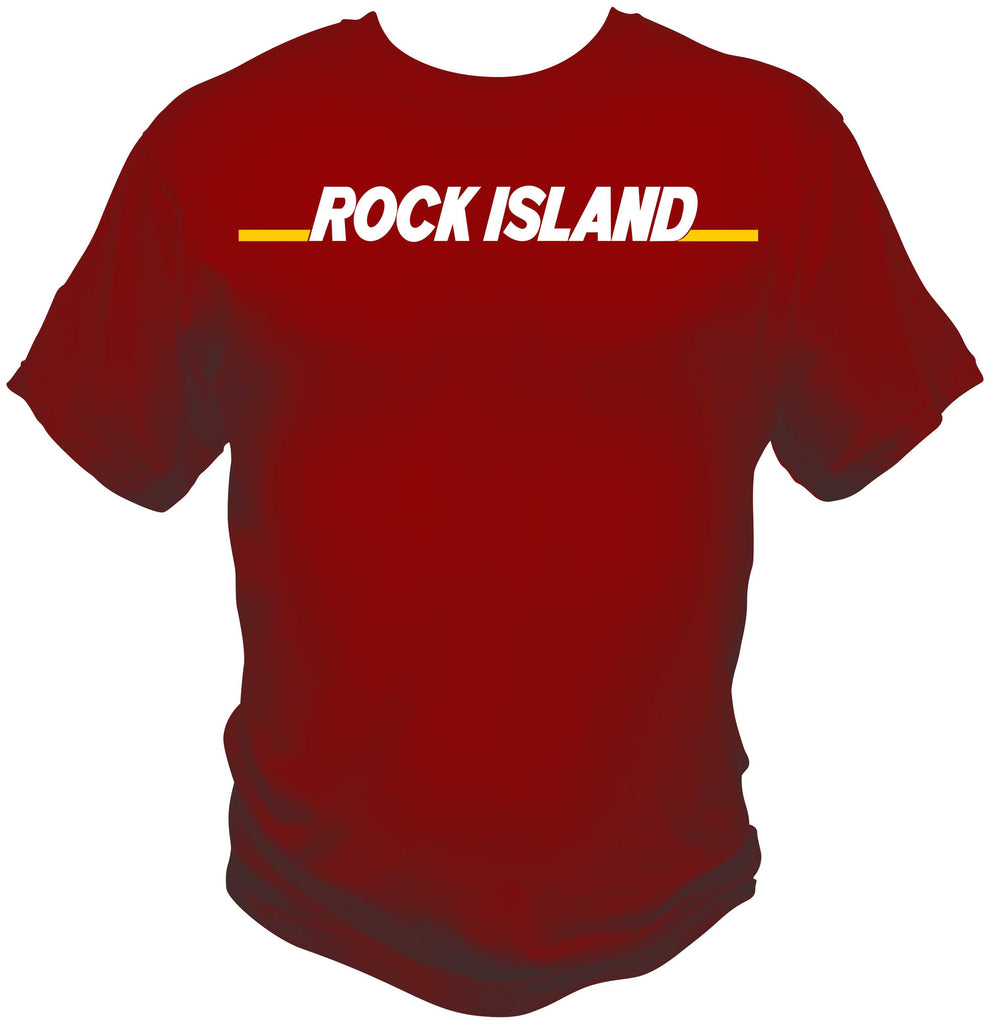 Rock Island Font Logo Shirt