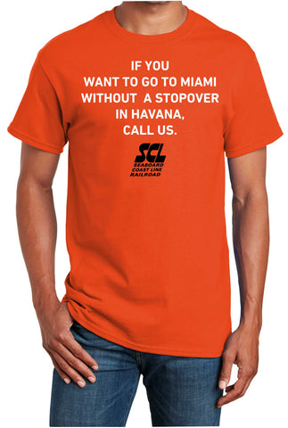 Seaboard Coast Line To Miami Logo Shirt