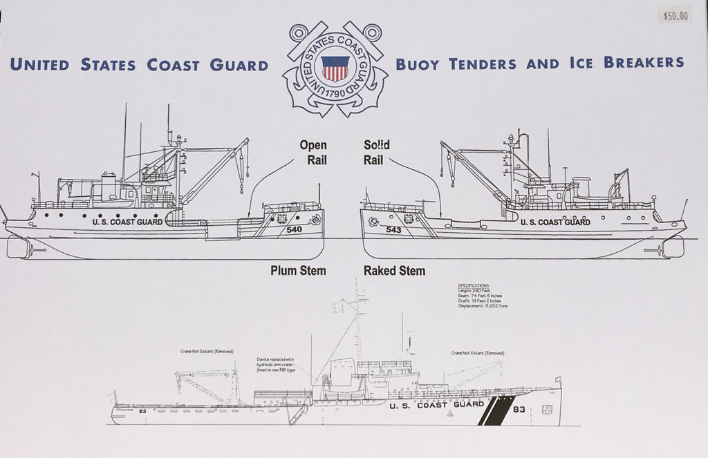 US Coast Guard Buoy Tenders & Ice Breakers Book