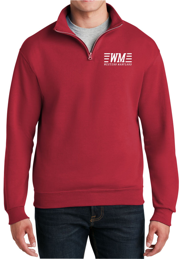 Western Maryland Speed Logo  Embroidered Cadet Collar Sweatshirt