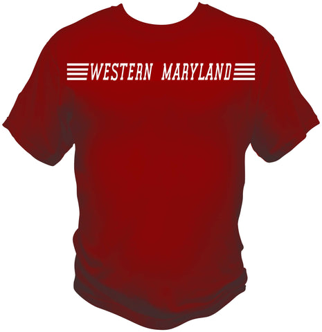 Western Maryland Speed Lettering Shirt