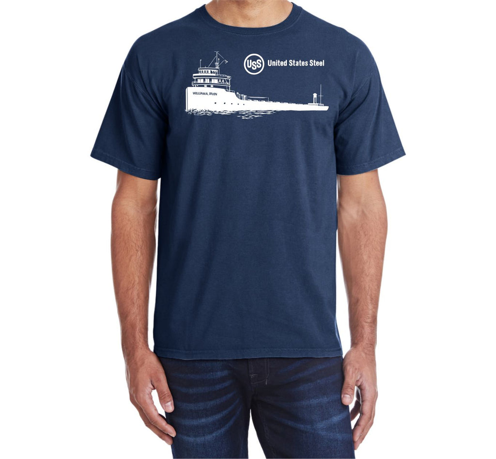 United States Steel Ore Boat William A. Irvin Faded Glory Shirt – Mohawk  Design